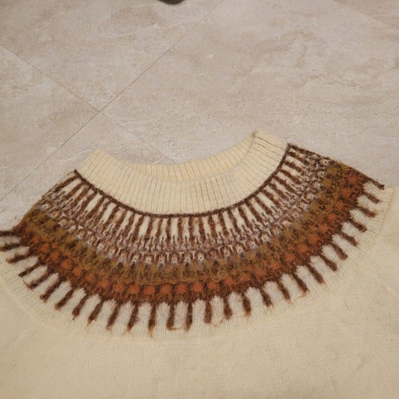 VTG Sears Sportswear Mens L Large Mohair Fuzzy Crewneck Pullover Sweater - Picture 3 of 16